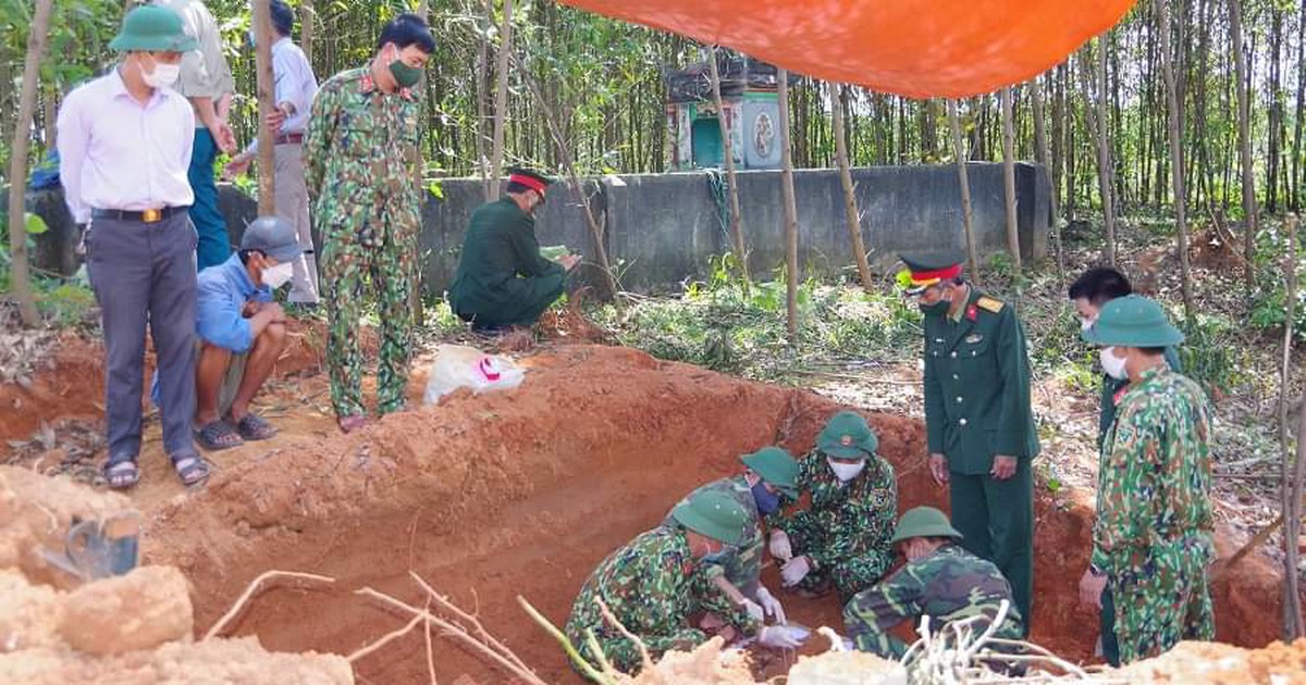 Bộ đội Quảng Trị cất bốc được 7 bộ hài cốt liệt sĩ trong 2 ngày