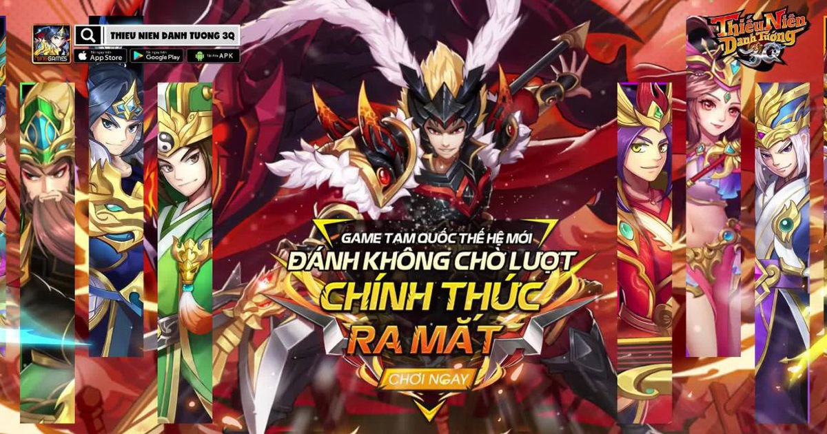 Thanh Niên Game gửi tặng độc giả 300 Gift code Thiếu Niên Danh Tướng 3Q