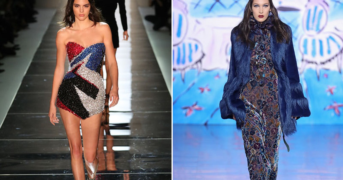 Kendall Jenner, Bella Hadid thống trị sàn diễn New York Fashion Week