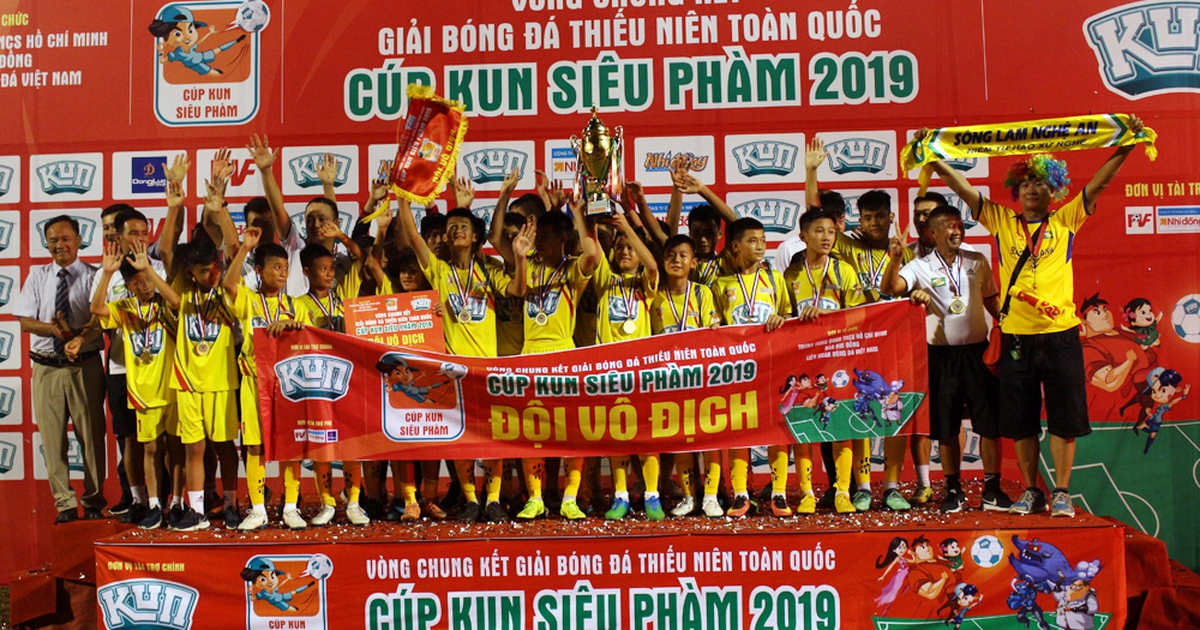 U13 Sông Lam Nghệ An lên ngôi thuyết phục ở giải Thiếu niên toàn quốc
