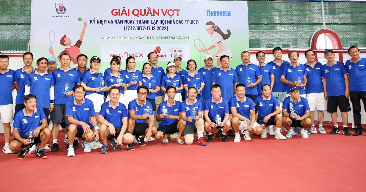 Kết thúc giải quần vợt kỷ niệm 45 năm ngày thành lập Hội nhà báo TP.HCM