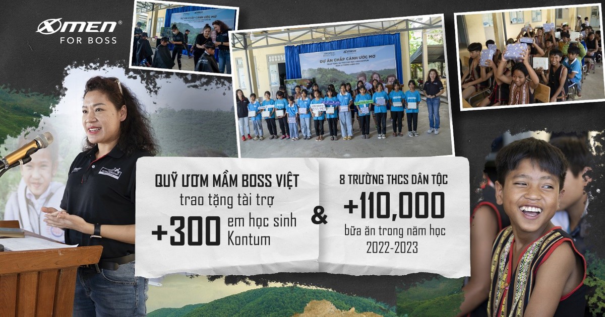 X-Men for Boss chắp cánh ước mơ cho hơn 300 học sinh tỉnh Kontum