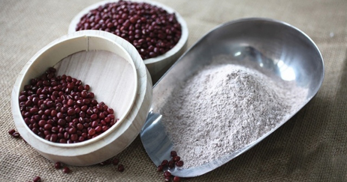 Bột đậu đỏ - công thức kết hợp hoàn hảo cho làn da sáng khỏe