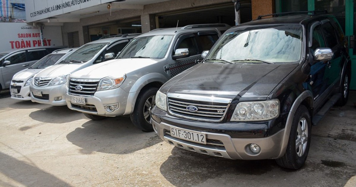 Giá xe giảm nhẹ, thị trường ô tô cũ bớt ‘rầu’ vì tháng Ngâu