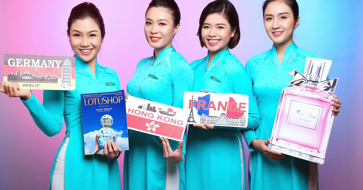 Thỏa mãn với dịch vụ bán hàng miễn thuế đẳng cấp 4 sao của Vietnam Airlines