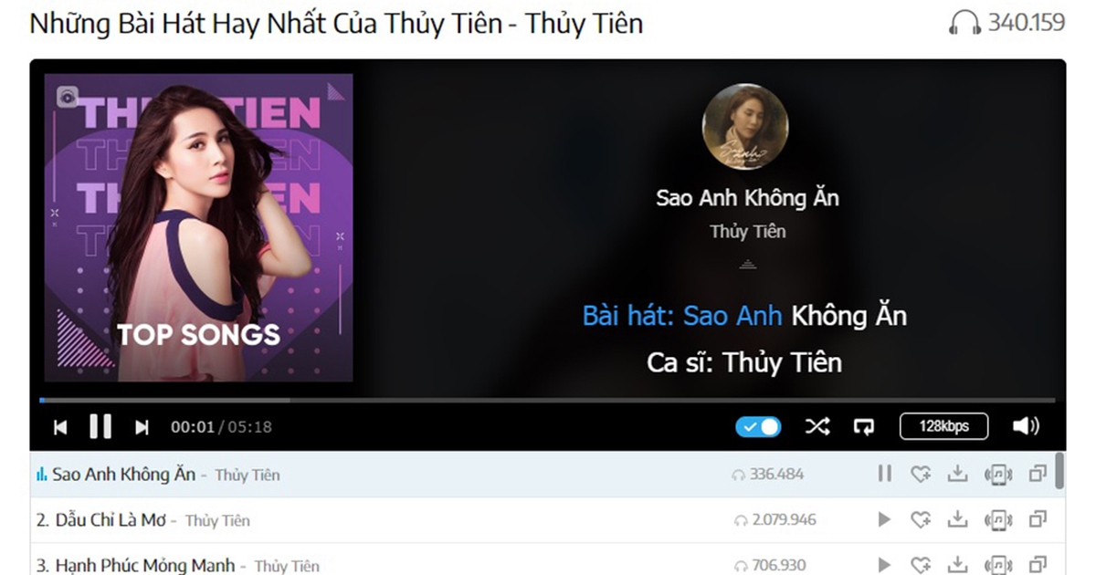Những bài hát hay nhất của Thủy Tiên