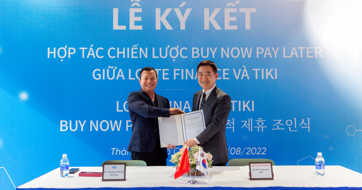LOTTE Finance và Tiki ký hợp tác dịch vụ mua trước trả sau ưu đãi