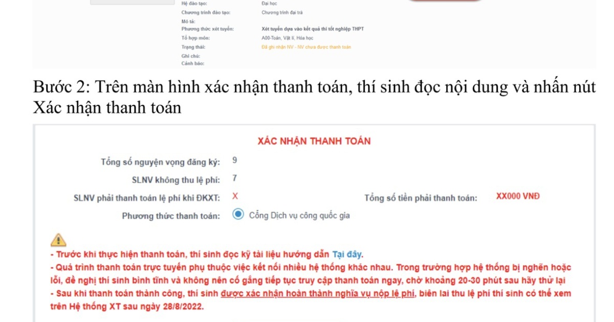 Trường ĐH đã tải dữ liệu nguyện vọng xét tuyển, sau 15.9 công bố điểm chuẩn