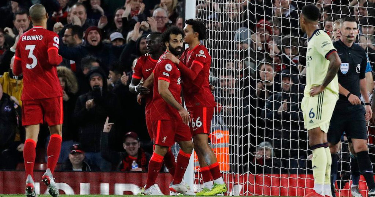 Kết quả Ngoại hạng Anh, Liverpool 4-0 Arsenal: Pháo thủ mắc mưa tại Anfield