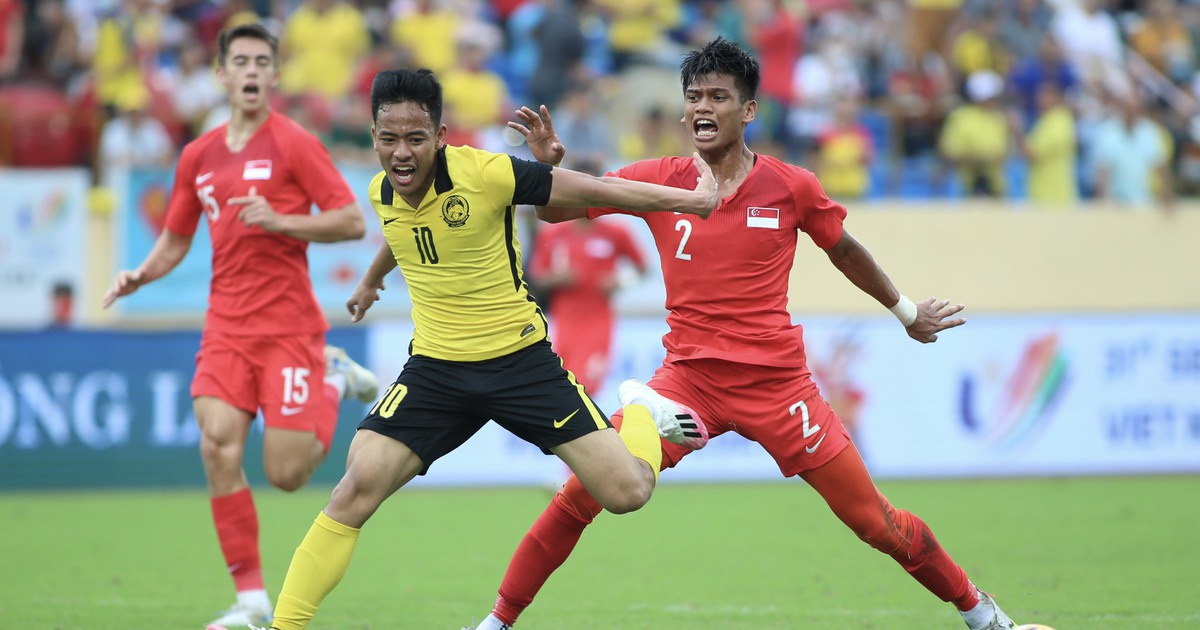 Kết quả U.23 Singapore 2-2 U.23 Malaysia, SEA Games 31: 'Mãnh hổ' bị cầm chân