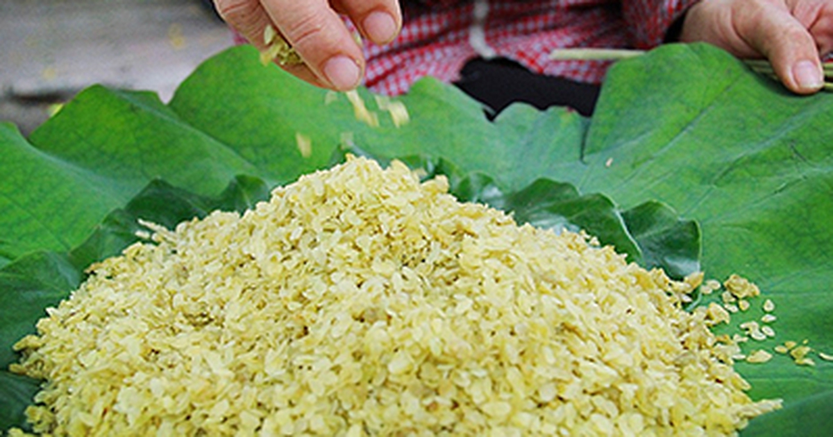 Lúa mùa chiêm, cốm làng Vòng vẫn vô cùng thơm thảo