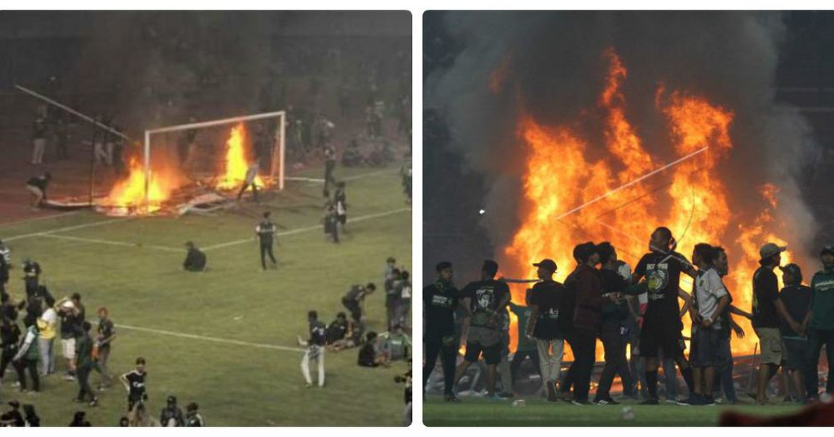 CĐV của Indonesia đốt sân, gây bạo loạn dữ đội sau thất bại