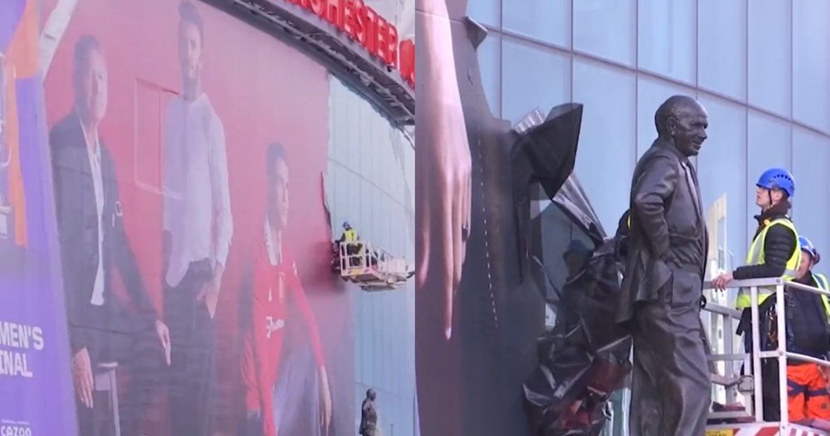 M.U lột áp phích Ronaldo khỏi mặt tiền sân Old Trafford, chuẩn bị 'đường ai nấy đi'