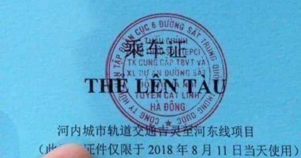 Ban Quản lý dự án Đường sắt nói về thẻ lên tàu song ngữ Việt -Trung