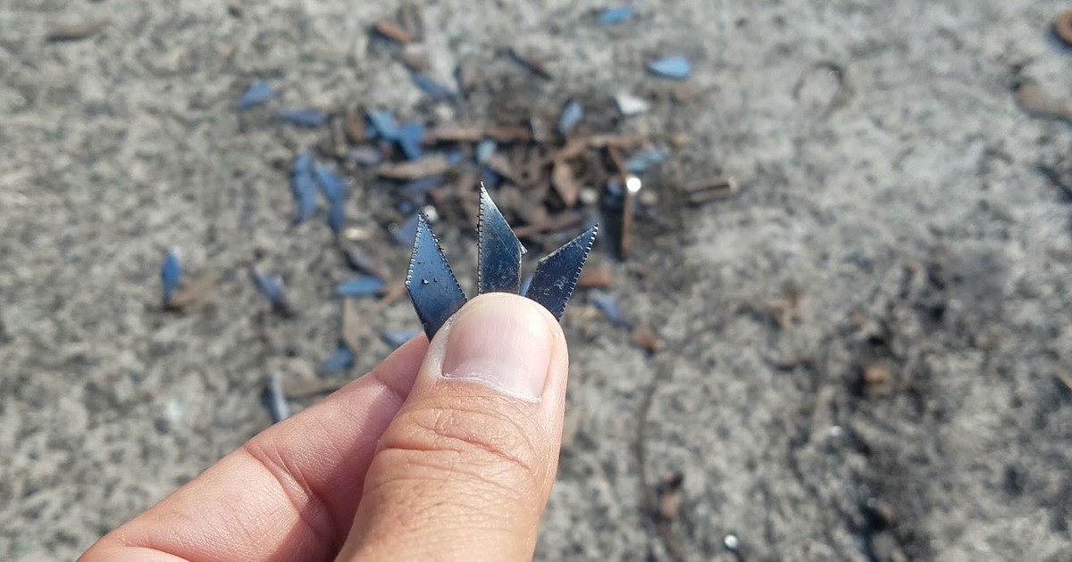 Tái diễn nạn rải đinh trên QL1, đe dọa tính mạng người đi đường