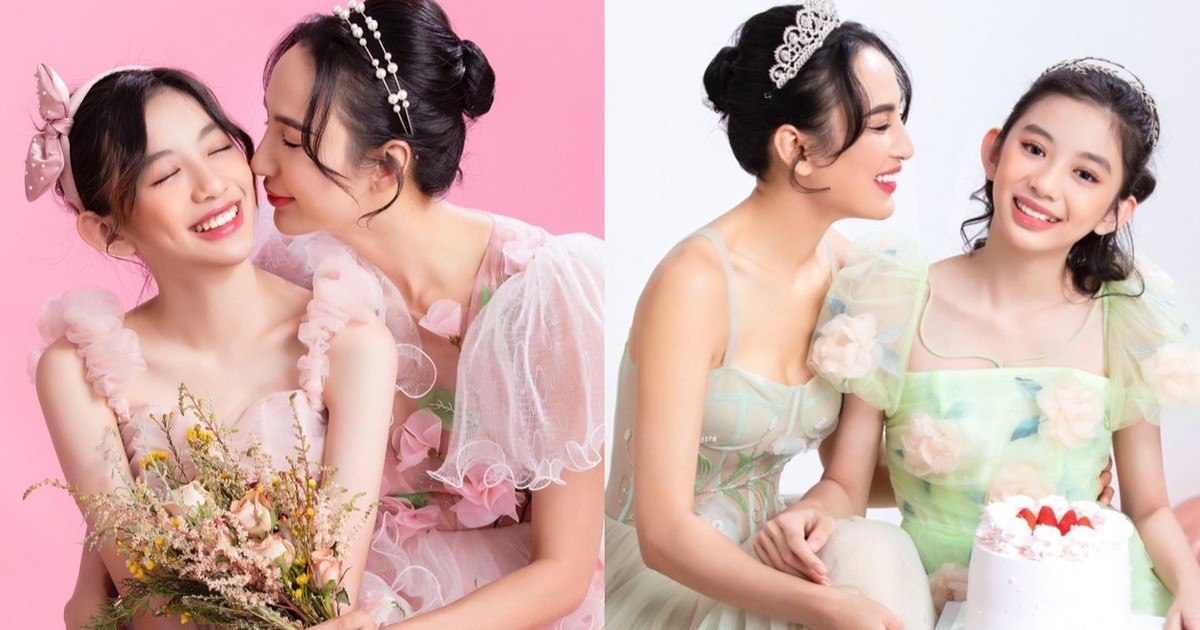 Con gái Ngọc Diễm cao 1,6m ở tuổi 12, xinh như hoa hậu