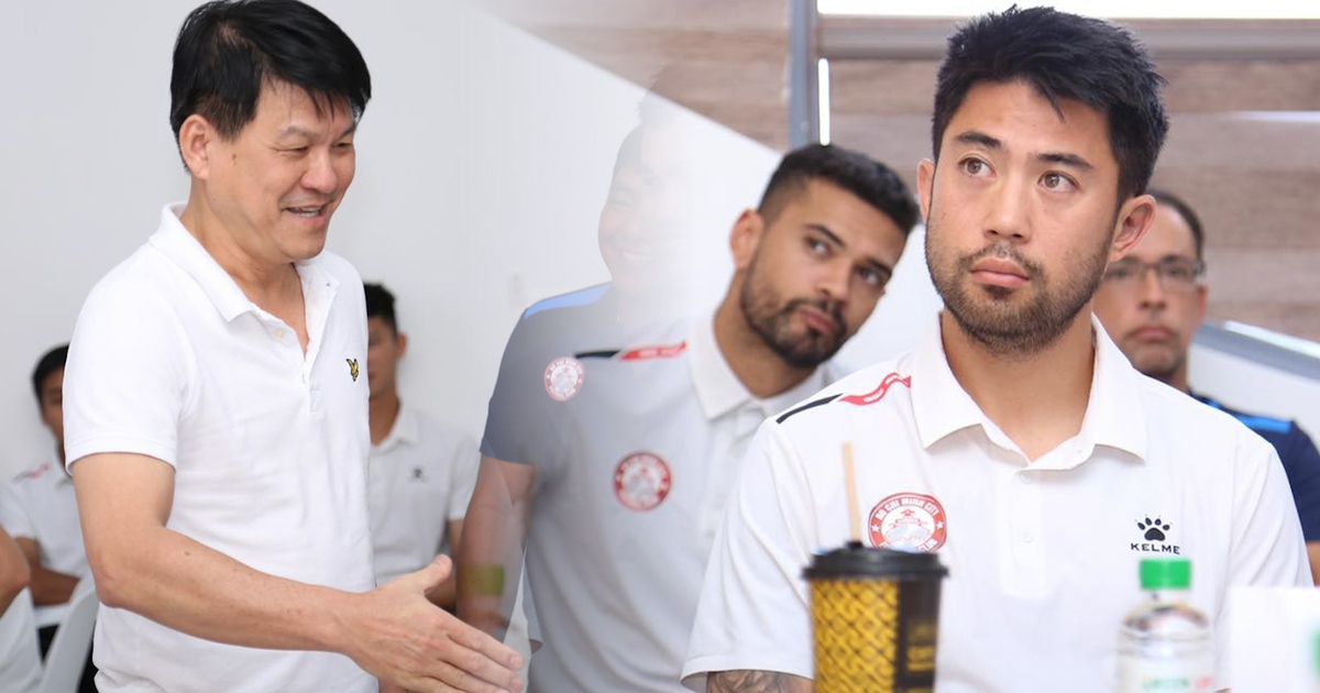 HLV Vũ Tiến Thành gặp Lee Nguyễn trong ngày ra mắt CLB TP.HCM