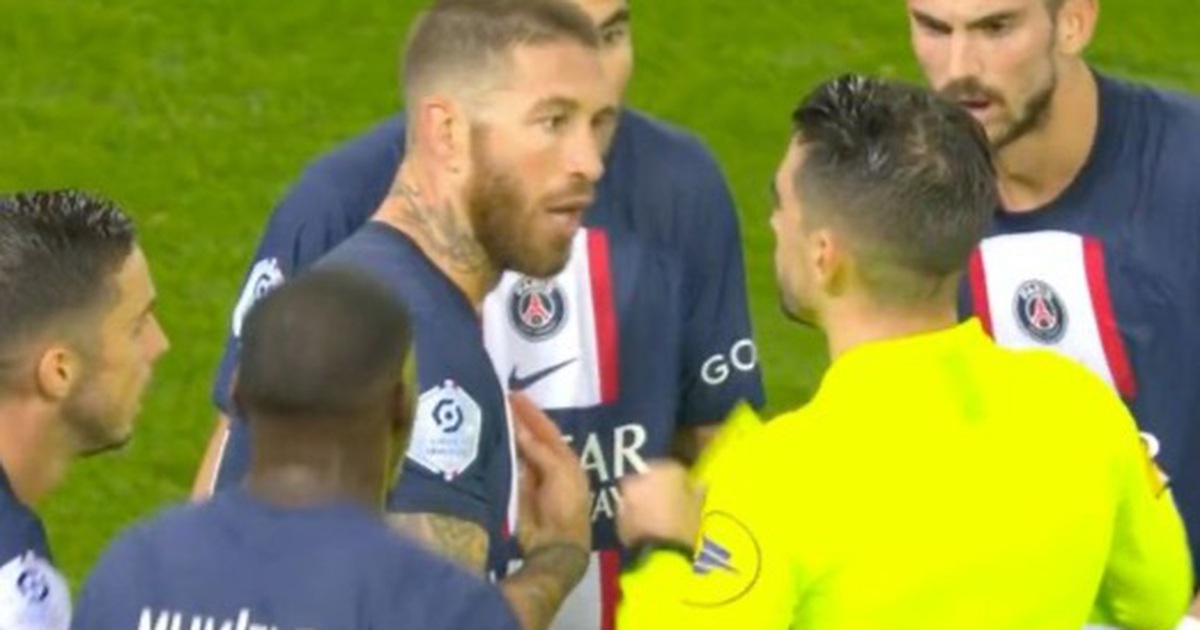 PSG gây thất vọng khi Ramos lãnh 2 thẻ vàng trong 30 giây, Messi vắng mặt