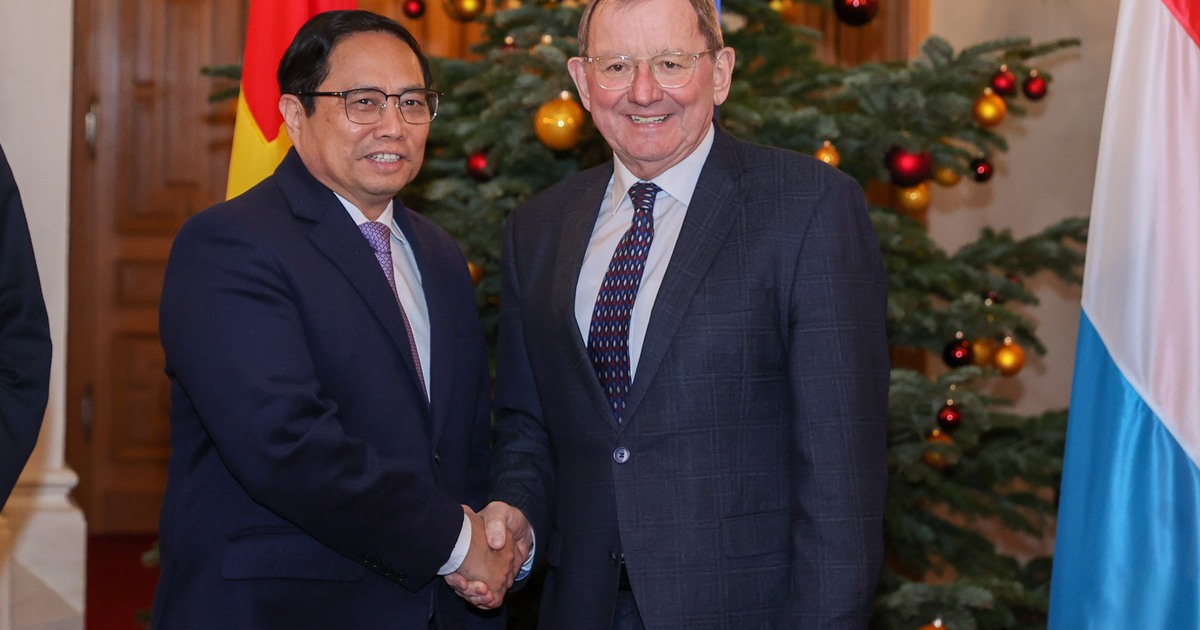 Thủ tướng Phạm Minh Chính hội kiến Chủ tịch nghị viện Luxembourg Fernand Etgen