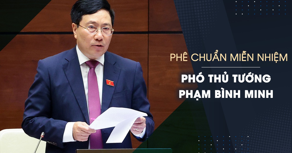 Quốc hội phê chuẩn miễn nhiệm Phó thủ tướng Phạm Bình Minh