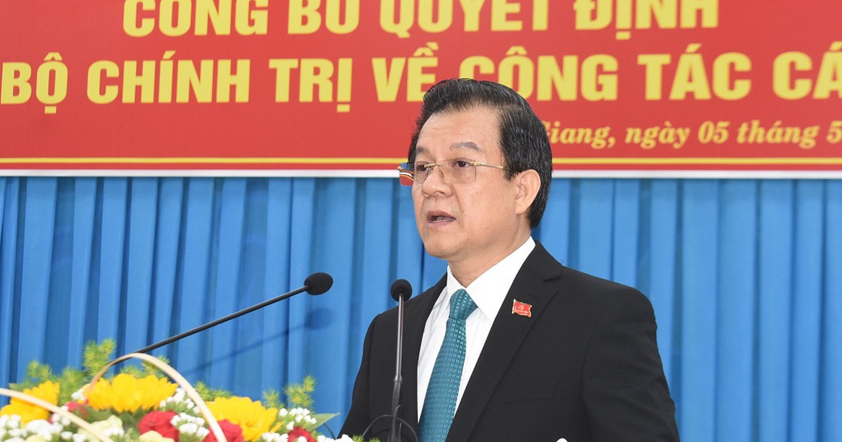 Phó chánh án Tòa án tối cao Lê Hồng Quang làm Bí thư tỉnh An Giang