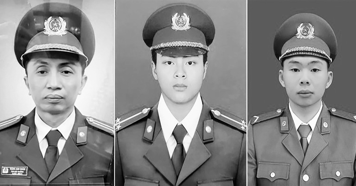 Tôn vinh 3 chiến sĩ PCCC hy sinh trong vụ cháy quán karaoke ở Hà Nội