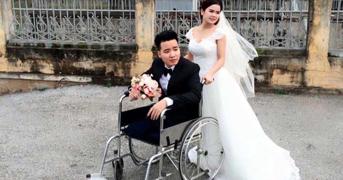 Đám cưới trong mơ của anh thanh niên cụt 2 chân và cô gái xinh đẹp