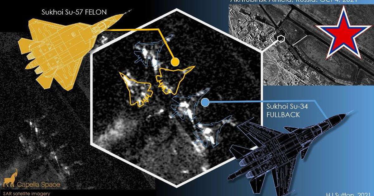 Máy bay tàng hình Nga tại căn cứ bị vệ tinh thương mại 'vạch mặt'