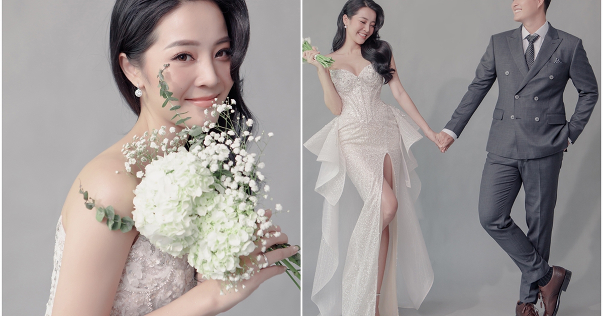 Karen Nguyễn gợi cảm với váy cưới đính 1.000 viên pha lê