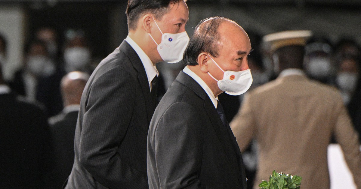 Chủ tịch nước Nguyễn Xuân Phúc dự Lễ Quốc tang cố Thủ tướng Nhật Bản Abe Shinzo