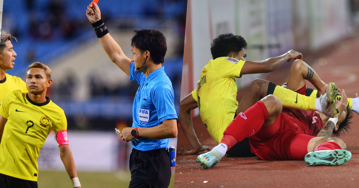 Vì sao Việt Nam được hưởng phạt đền và cầu thủ Malaysia phải nhận thẻ đỏ?