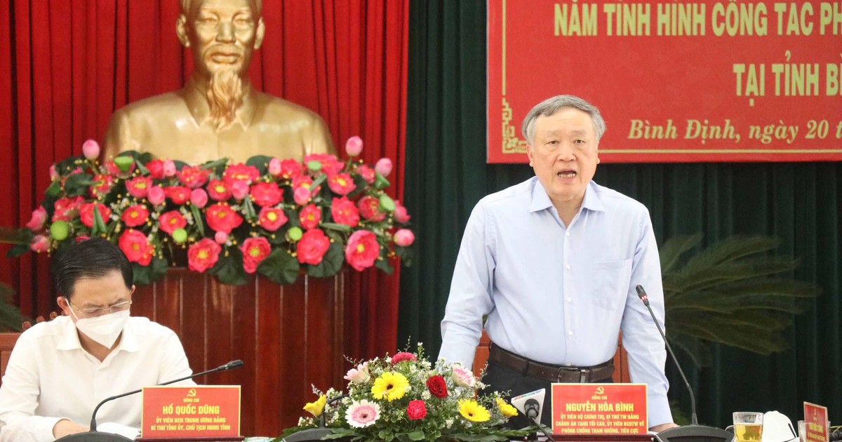 Chánh án TAND tối cao Nguyễn Hòa Bình: Án tham nhũng ở Bình Định được xử đúng luật, nghiêm minh