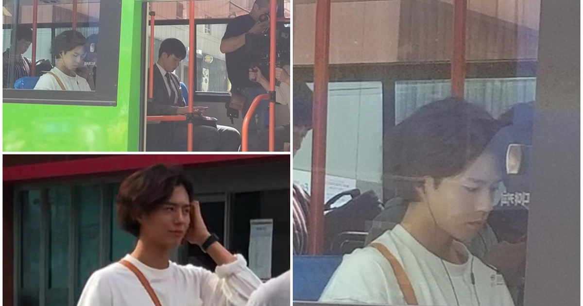 Park Bo Gum gây sốc với kiểu tóc lạ trên phim trường cùng Song Hye Kyo