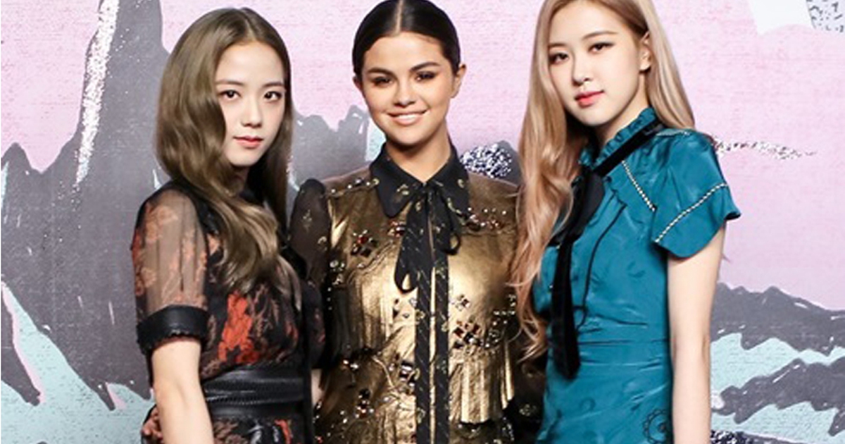 Hai mỹ nhân nhóm Black Pink đọ sắc với Selena Gomez