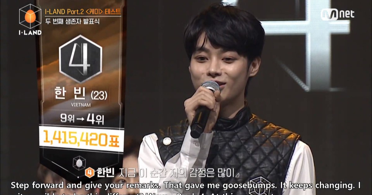 Thí sinh Việt Nam vào top 4 show giải trí Hàn với lượng vote khủng