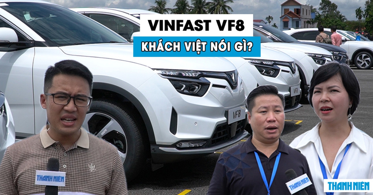 Nhận xe điện ‘bằng xương bằng thịt’, khách mua VinFast VF8 nói gì?