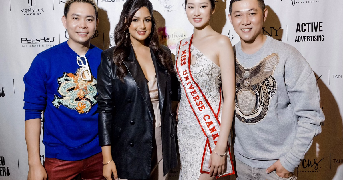 Đương kim Hoa hậu Hoàn vũ đến dự show thời trang của NTK Việt