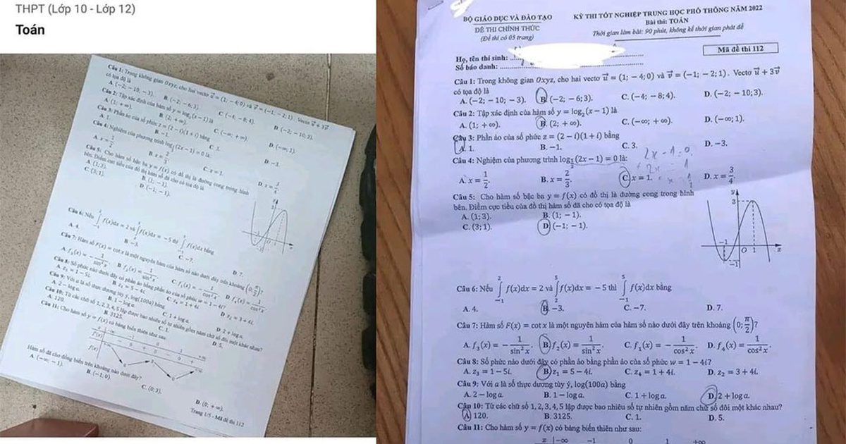 Nghi vấn lộ đề thi tốt nghiệp THPT: Đã có kết quả xác minh