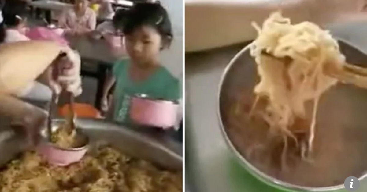 Cho học sinh ăn trưa mì sợi, hiệu trưởng mất việc