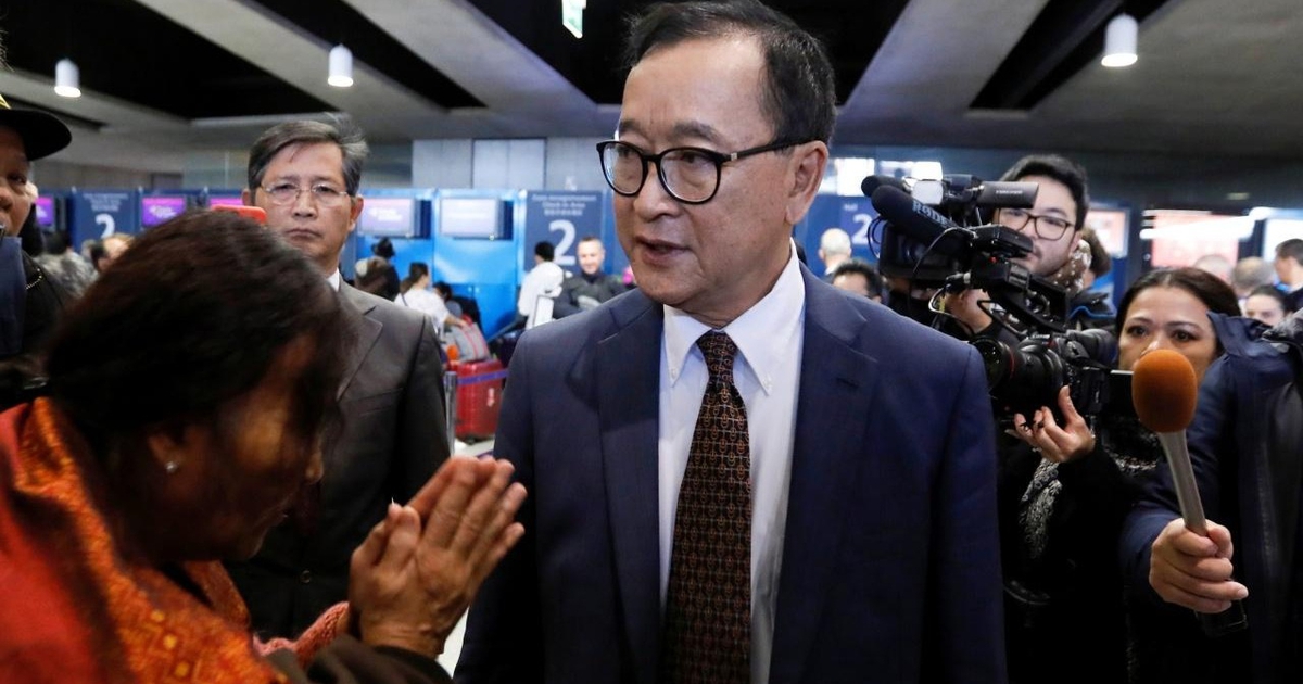 Ông Sam Rainsy bị xử 10 năm tù giam vì ‘chủ mưu lật đổ chính phủ Campuchia’