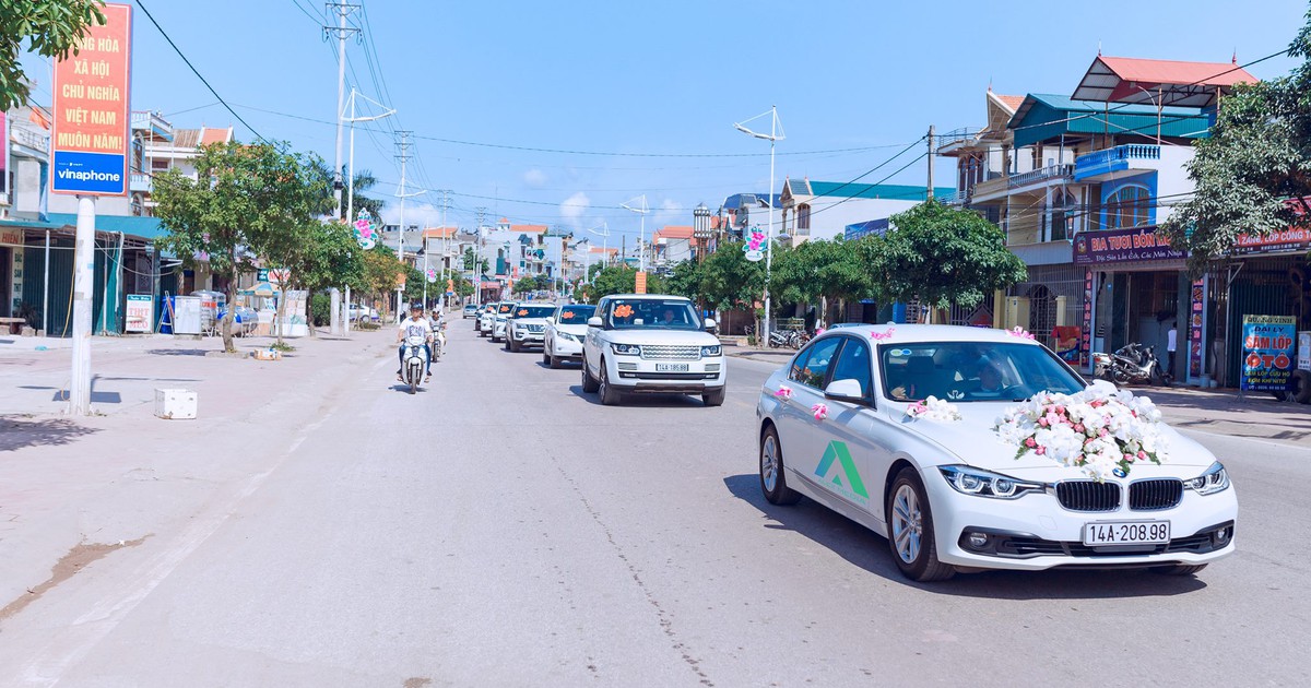 Dàn xe Lexus, Range Rover rước dâu Missteen Quảng Ninh