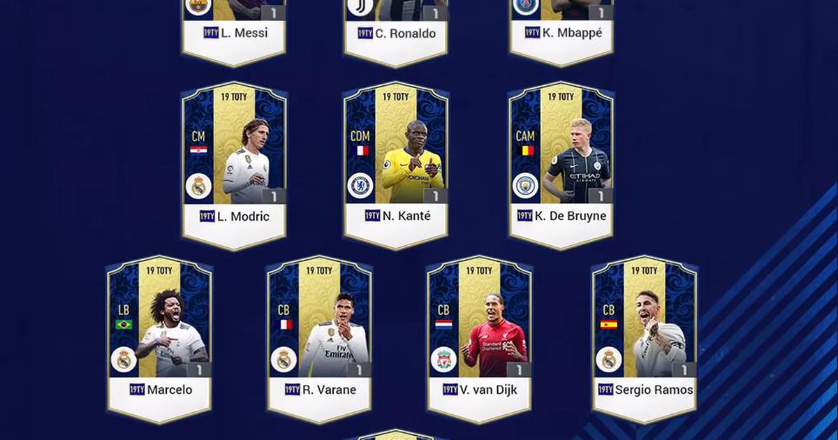 Người chơi tự quyền quyết định thẻ cầu thủ TOTY19 mới trong FIFA Online 4