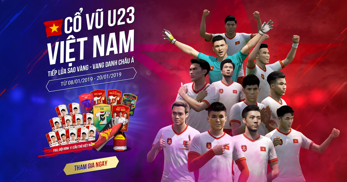 FIFA Online 4: Cơ hội nhận full đội hình ĐTVN trong sự kiện đồng hành cùng U.23 Việt Nam