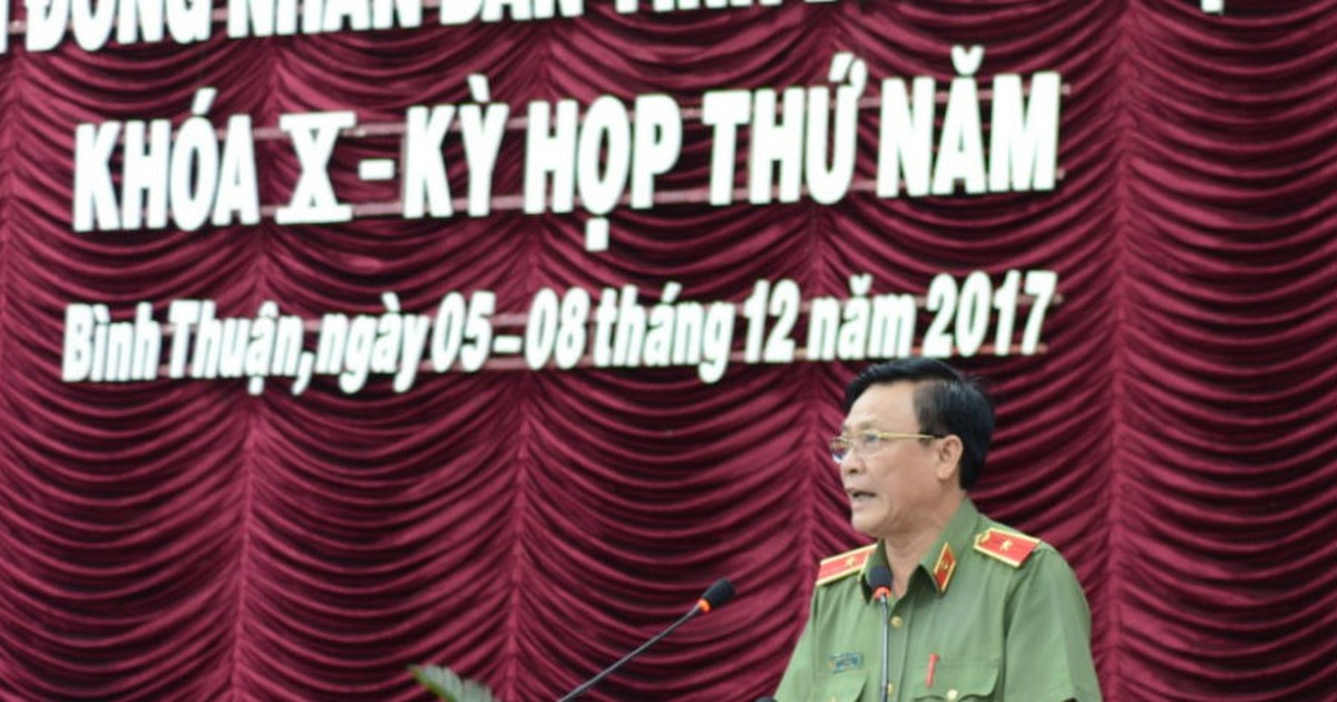 Thiếu tướng Nguyễn Văn Thân, giám đốc Công an Bình Thuận, nghỉ hưu từ 1.9