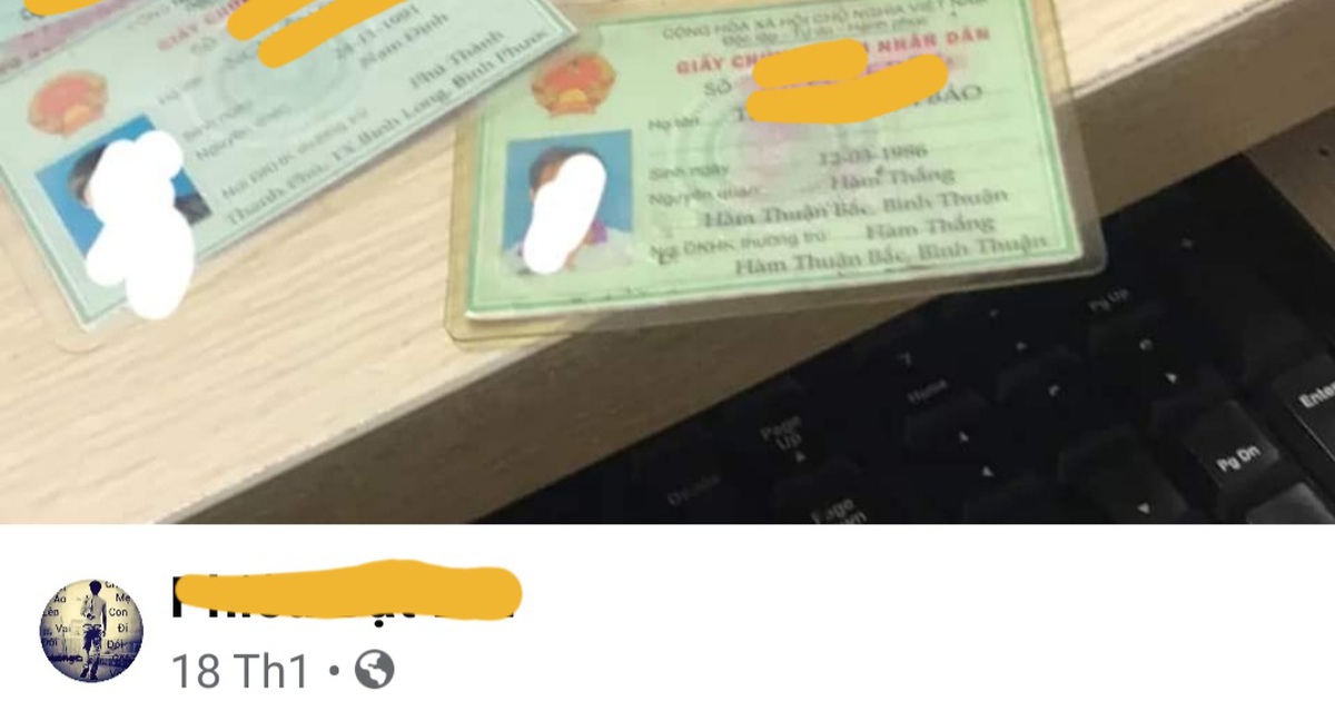 Nhiều người trẻ hoảng hồn khi chứng minh nhân dân của mình bị rao bán trên mạng