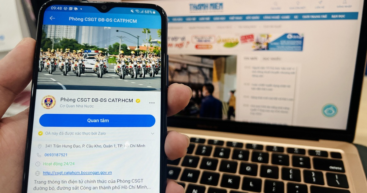 Người dân TP.HCM tra lỗi phạt nguội, nộp phạt, lịch tuần tra CSGT trên điện thoại