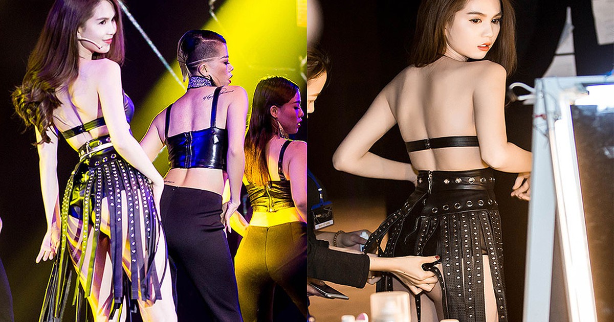 Ngọc Trinh nhảy múa sexy trên sân khấu Đêm hội chân dài 10