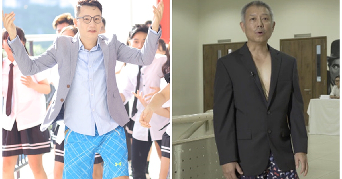 Hoàng Bách gây sốc với hình tượng giáo sư quần đùi