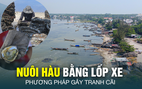 Thủ phủ nuôi hàu bằng lốp xe: Đơn giản, dễ nuôi nhưng gây nhiều lo ngại