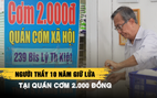 Giảng viên đại học U.80 10 năm giữ lửa quán cơm 2.000 đồng